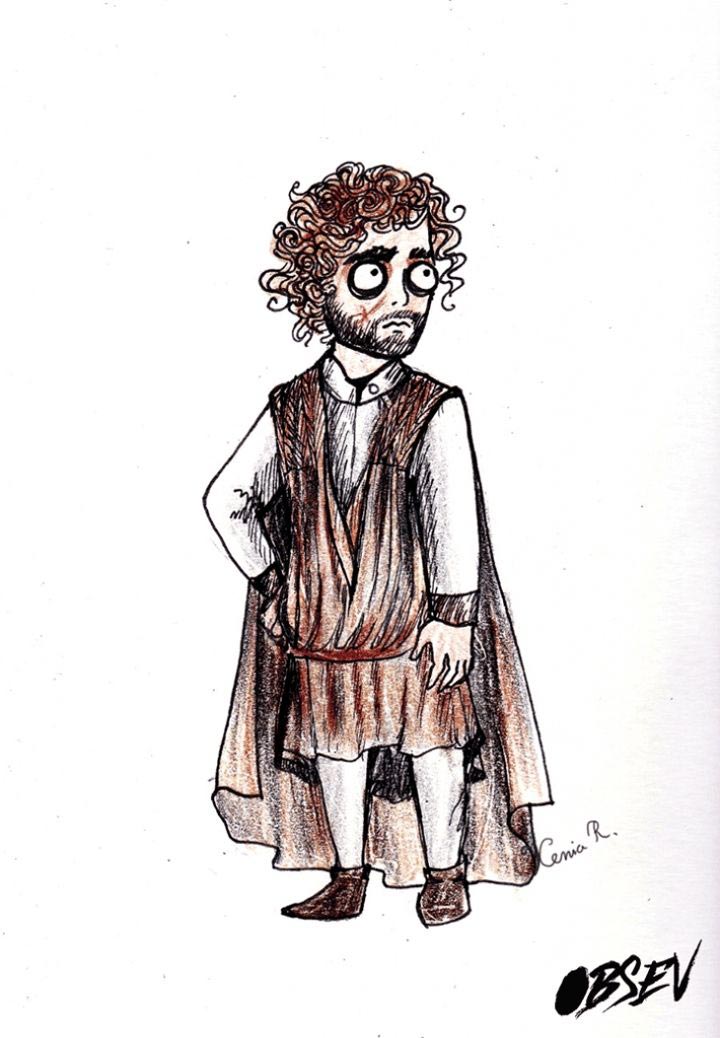 Игра престолов Тим Бёртон, персонажи Игры престолов в стиле Тима Бёртона, художник Ксения Рассолова