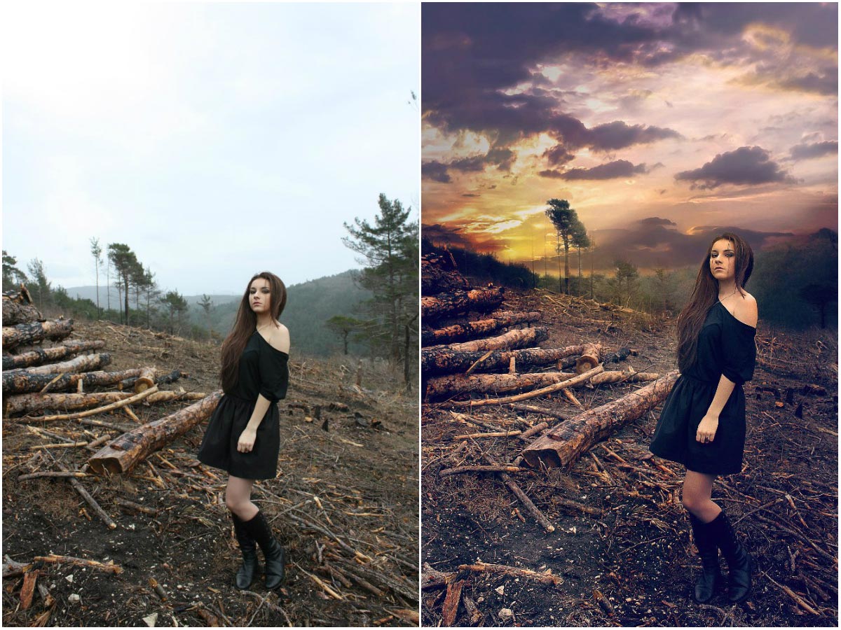 красивый фотошоп, до и после фотошопа