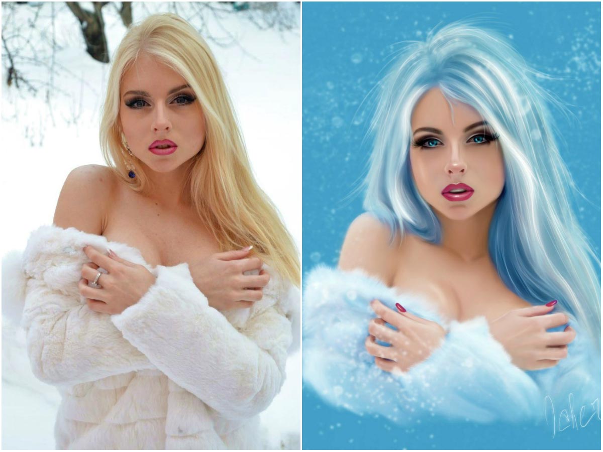 красивый фотошоп, до и после фотошопа