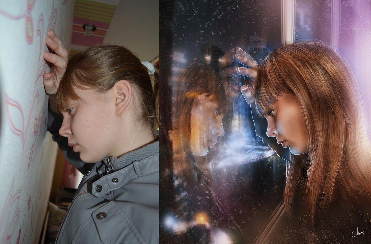 красивый фотошоп, до и после фотошопа