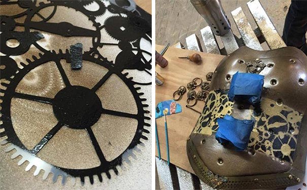 медицинский корсет стимпанк броня, корсет стимпанк броня