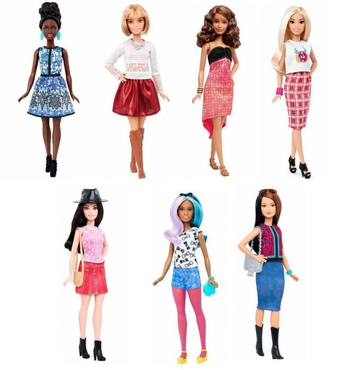 новая линейка кукол Барби, куклы Барби с реалистичными фигурами, Mattel Барби с реалистичными фигурами