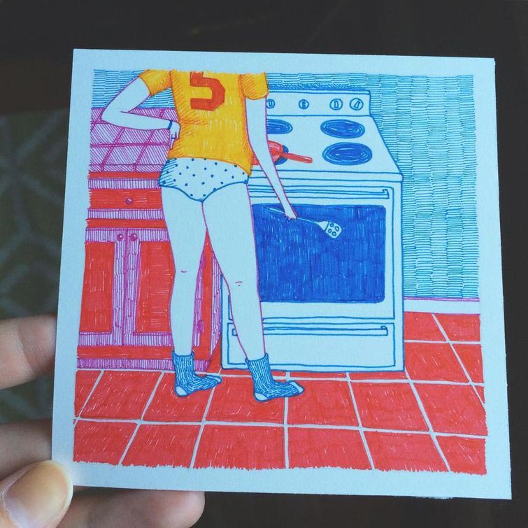 Салли Никсон, Sally Nixon, ведут себя девушки когда их никто не видит