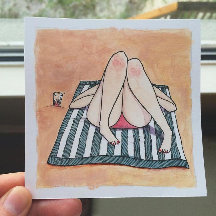 Салли Никсон, Sally Nixon, ведут себя девушки когда их никто не видит