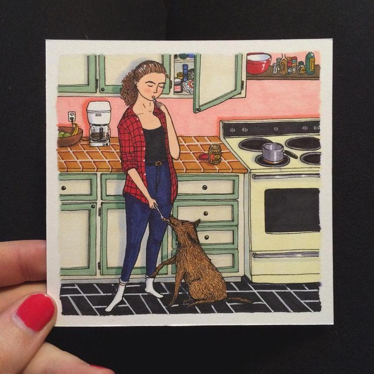 Салли Никсон, Sally Nixon, ведут себя девушки когда их никто не видит