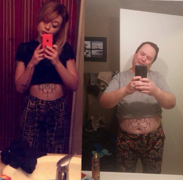 воссоздал селфи дочери, папа подколол дочь, отец спародировал селфи дочери