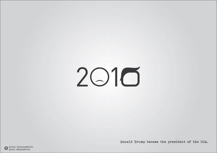 Новая порция дат, изображённых в виде исторических событий, в которых в них произошли Леван Патсинашвили, Давид Бабиашвили, даты изображенные в виде исторических событий