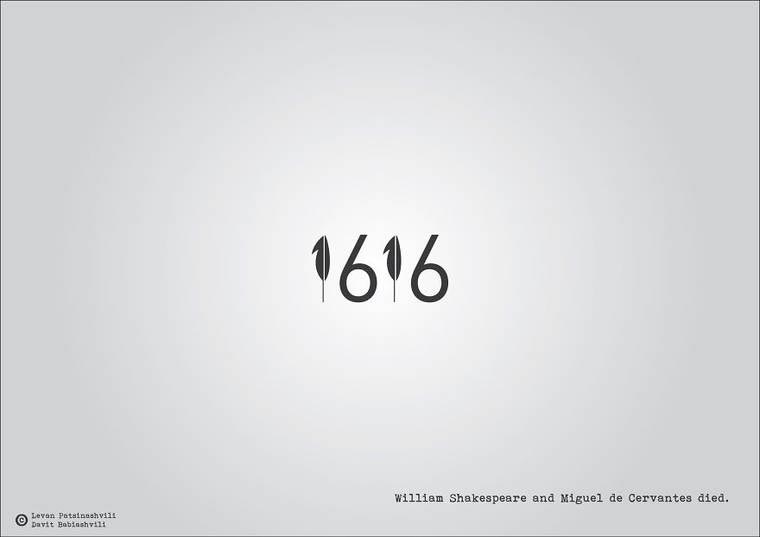 Новая порция дат, изображённых в виде исторических событий, в которых в них произошли Леван Патсинашвили, Давид Бабиашвили, даты изображенные в виде исторических событий