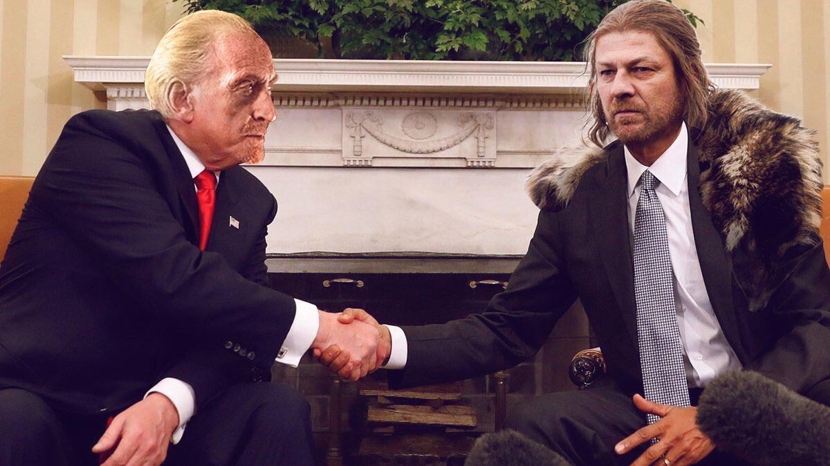 Забавная битва фотошоперов, устроенная по поводу рукопожатия Трампа и Обамы рукопожатие Трампа и Обамы фотожабы, рукопожатие Трампа и Обамы битва фотошоперов