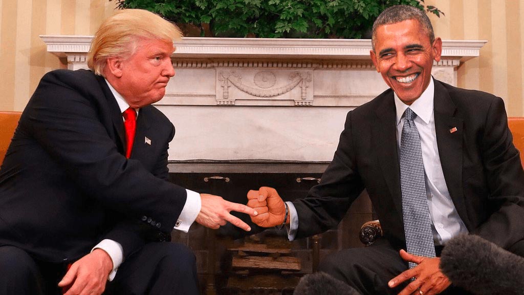 Забавная битва фотошоперов, устроенная по поводу рукопожатия Трампа и Обамы рукопожатие Трампа и Обамы фотожабы, рукопожатие Трампа и Обамы битва фотошоперов