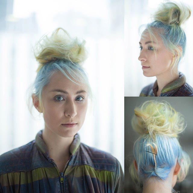 Девушка покрасила волосы в потрясное двухцветное омбре в стиле бойцовской рыбки двухцветное омбре, омбре в стиле бойцовской рыбки, покрасила волосы в стиле бойцовской рыбки