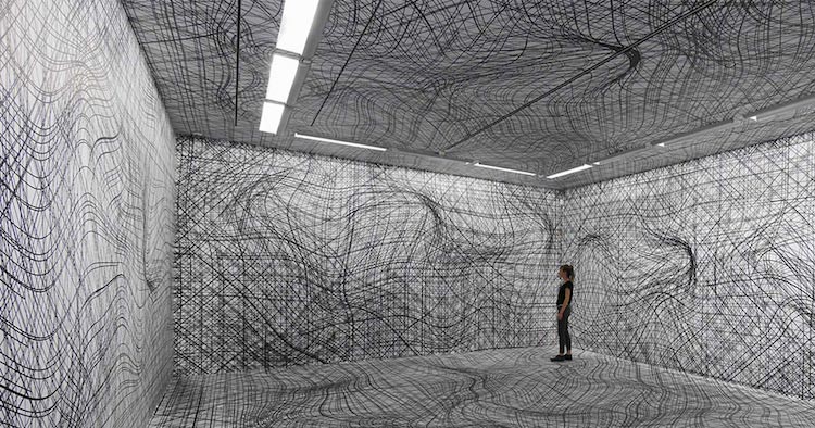 Дизайнер использует оптические иллюзии для создания галлюциногенных комнат галлюциногенные комнаты,галлюциногенный дизайн, Питер Коглер, Peter Kogler