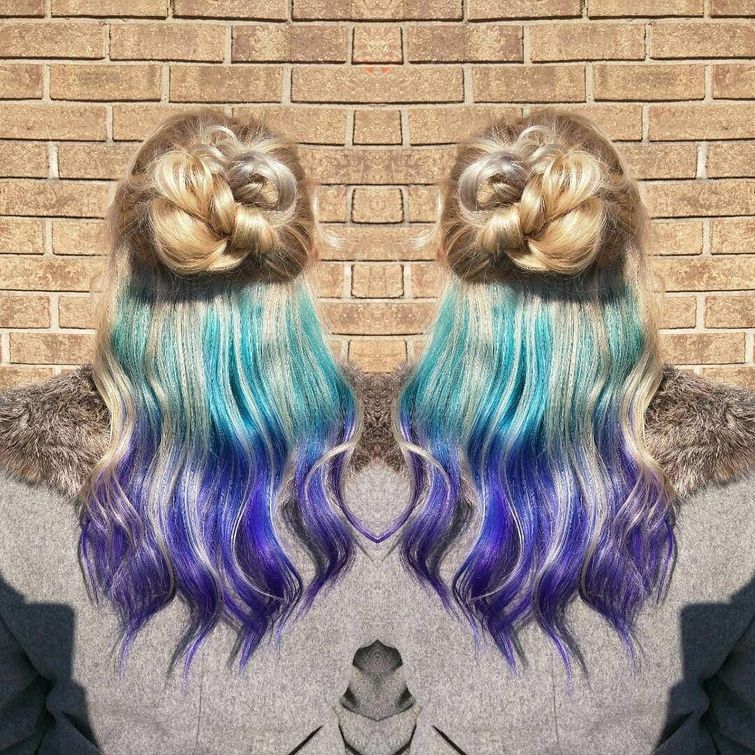 Underlights, окрашенные волосы под обычными, тренд в окрашивании волос