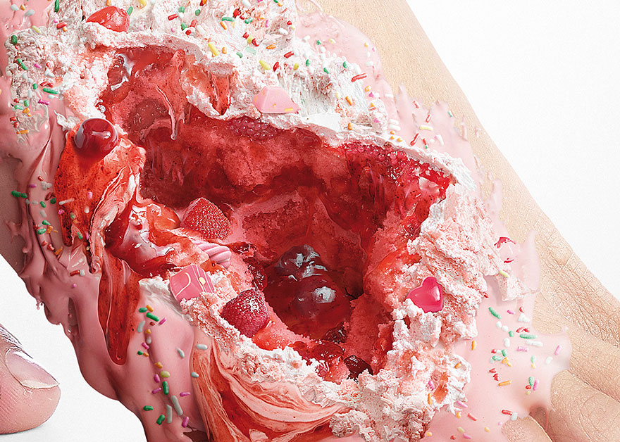 Шокирующие фотографии, показывающие побочный эффект употребления сахара сладкое убивает, Ассоциация Диабета Таиланда, Наттаконг Джангсем, Nattakong Jaengsem