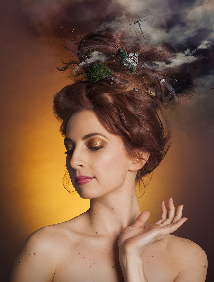 мечты и мысли людей в сюрреалистических портретах