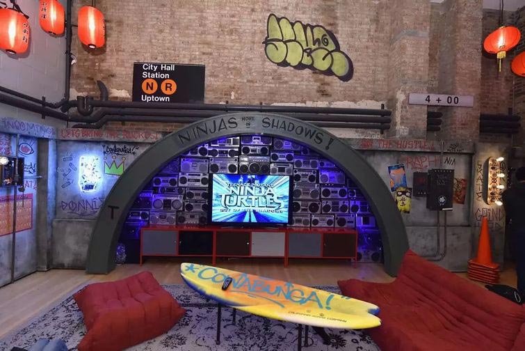 логово черепашек-ниндзя Airbnb, пожить в логове черепашек-ниндзя, логово-черепашек-ниндзя аренда