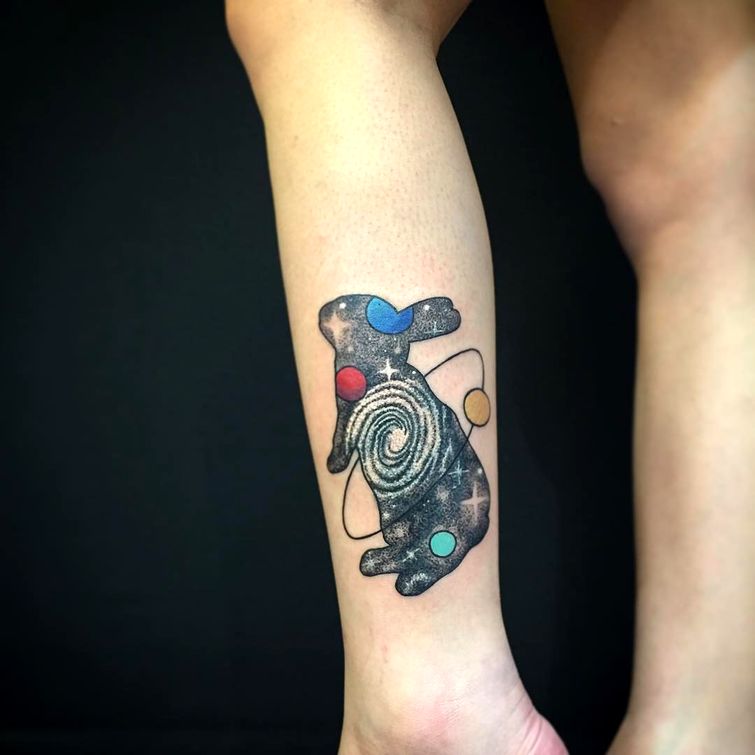 космические тату, татуировки на тему космоса