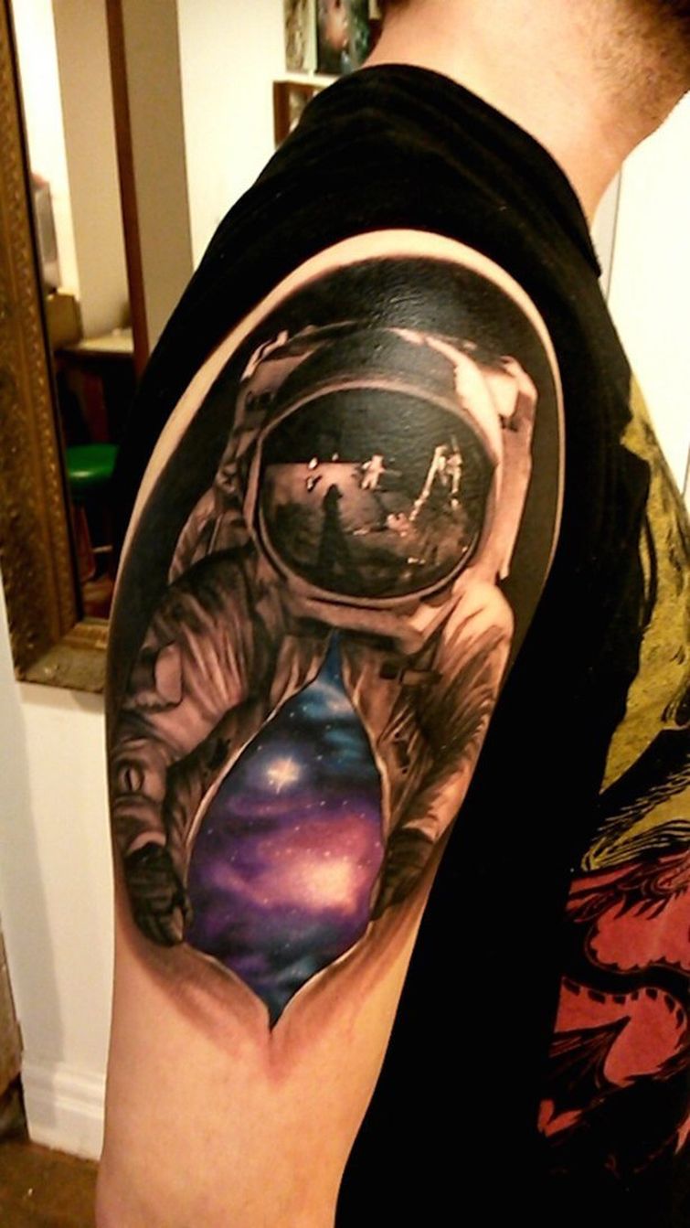космические тату, татуировки на тему космоса