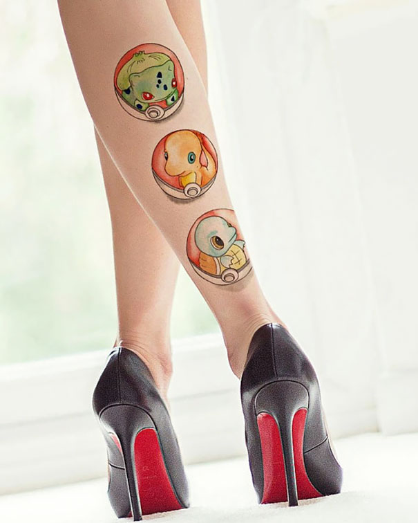 Татуировка с покемонами: сделай их всех! | Татуировка