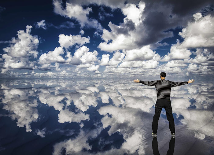 необычные отражения, оптические иллюзии в отражениях