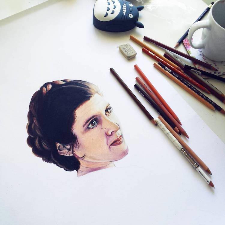 Художники почтили память Кэрри Фишер , Кэрри Фишер умерла, отчего умерла Кэрри Фишер