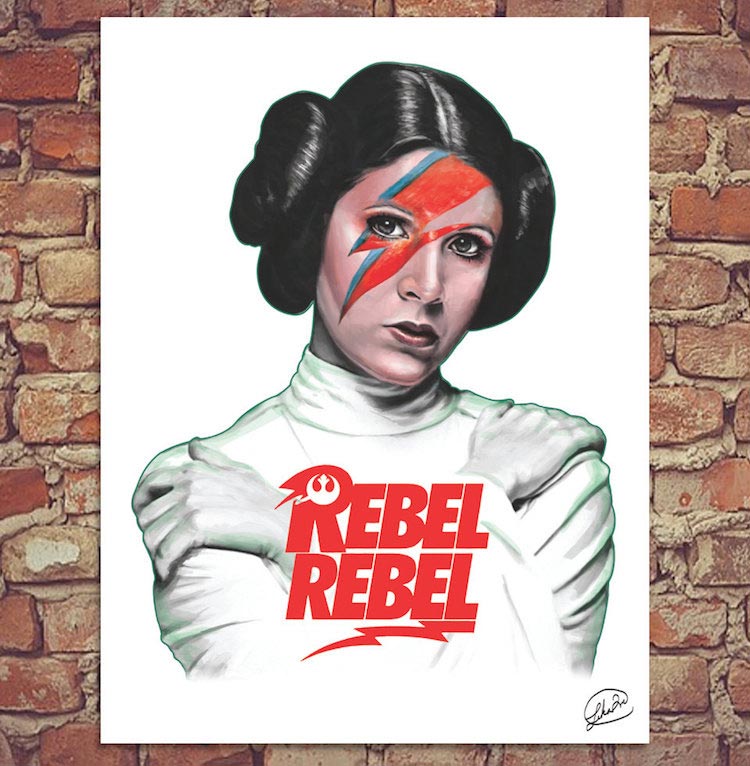 Художники почтили память Кэрри Фишер , Кэрри Фишер умерла, отчего умерла Кэрри Фишер