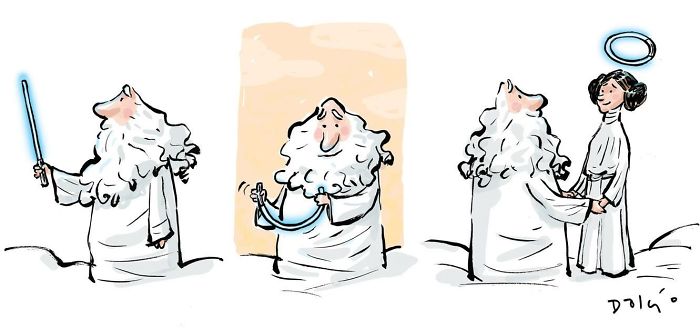 Художники почтили память Кэрри Фишер , Кэрри Фишер умерла, отчего умерла Кэрри Фишер