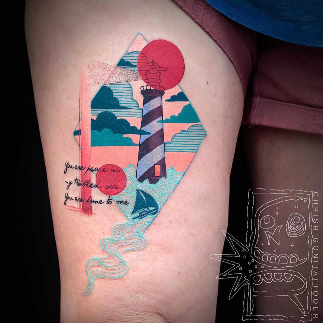 Ультраяркие татуировки, удивляющие не только своими идеями, но и исполнением Крис Ригони, Chris Rigoni