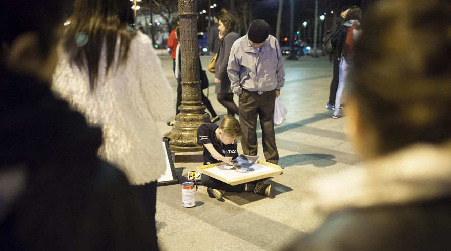 Парень родился без рук, но это не помешало ему создавать потрясающе реалистичные картины художник без рук, Мариуш Кеджерски, Mariusz Kedzierski