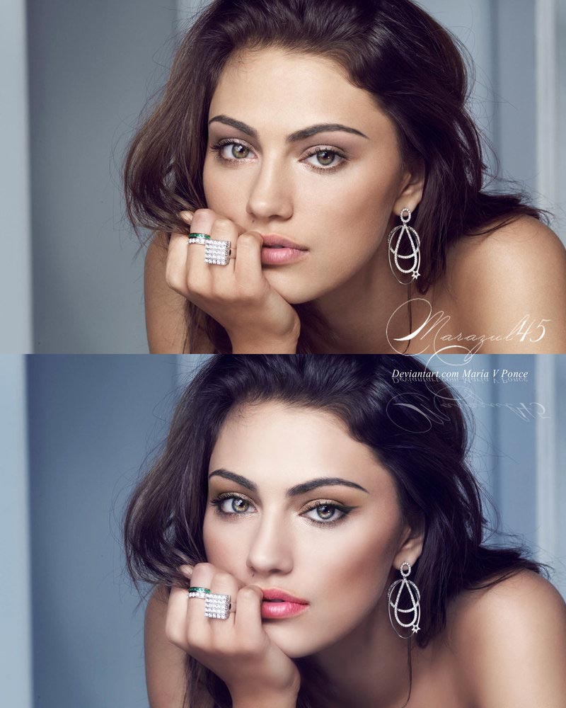 до и после фотошопа, красивый фотошоп