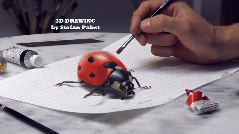3D-рисунки, реалистичные объёмные рисунки, Стефан Пабст, Stefan Pabst