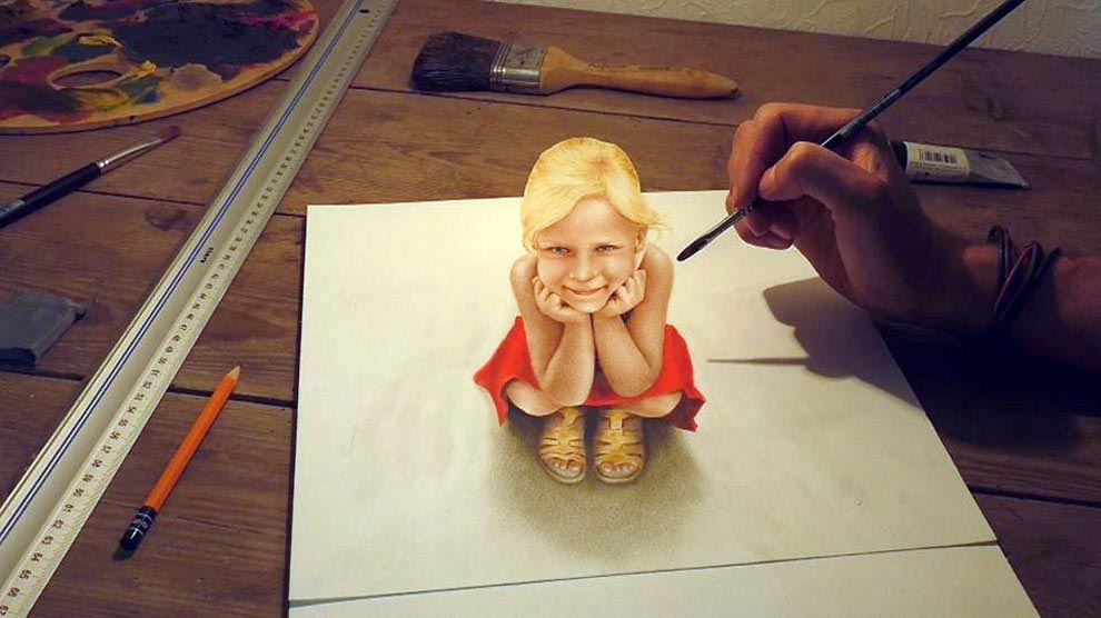 3D-рисунки, реалистичные объёмные рисунки, Стефан Пабст, Stefan Pabst