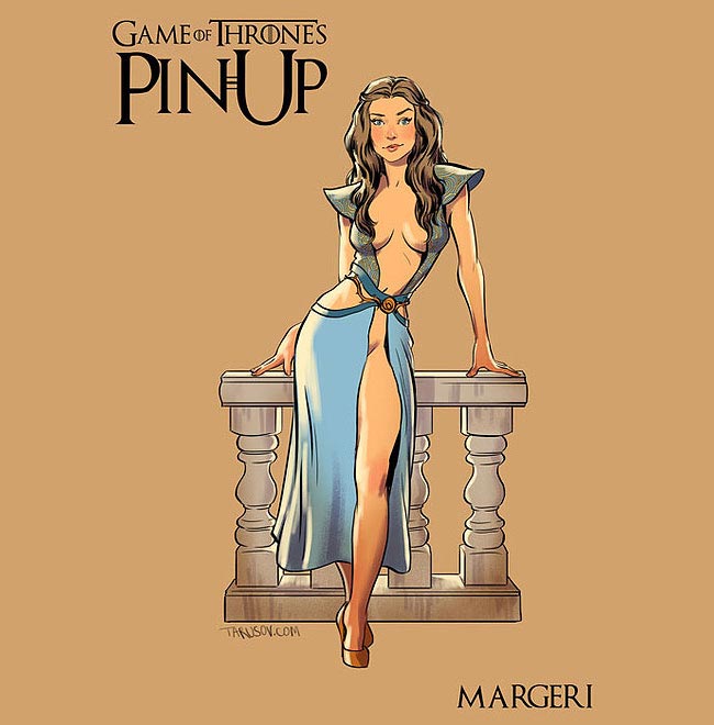 Героини «Игры престолов» в соблазнительных пинап-образах Андрей Тарусов, Игра престолов пинап, героини игры престолов пинап