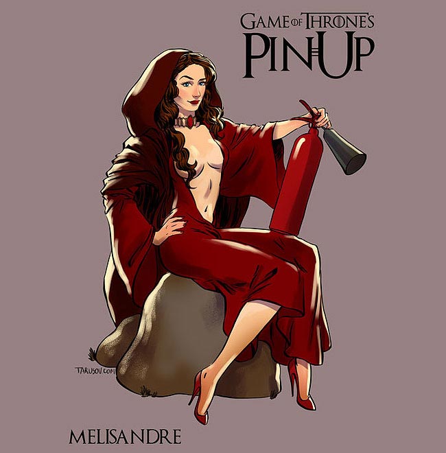 Героини «Игры престолов» в соблазнительных пинап-образах Андрей Тарусов, Игра престолов пинап, героини игры престолов пинап