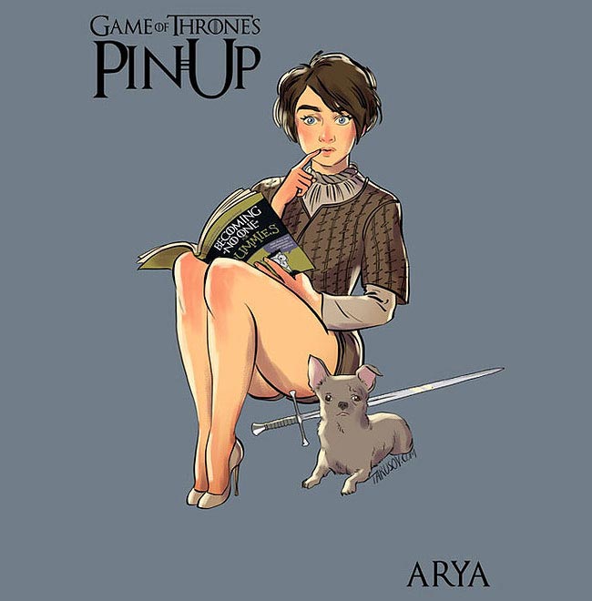 Героини «Игры престолов» в соблазнительных пинап-образах Андрей Тарусов, Игра престолов пинап, героини игры престолов пинап