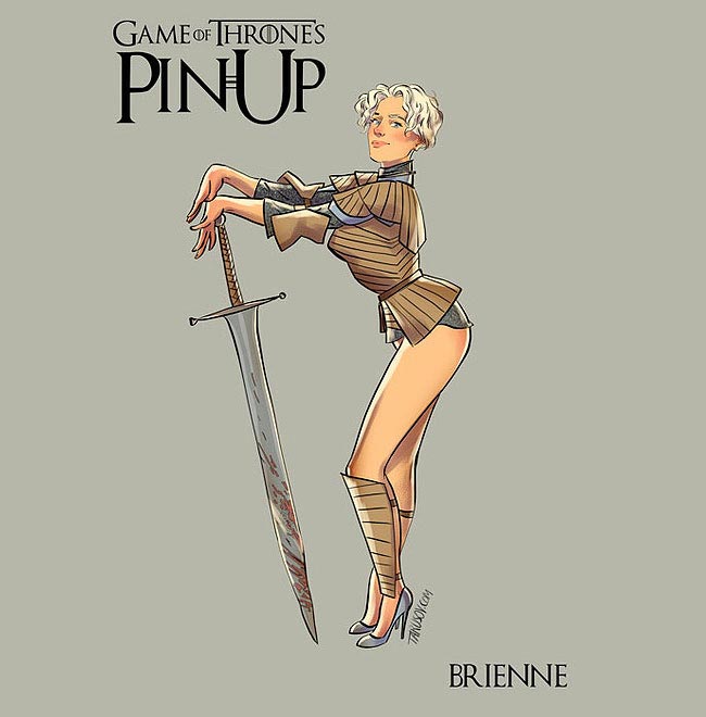 Героини «Игры престолов» в соблазнительных пинап-образах Андрей Тарусов, Игра престолов пинап, героини игры престолов пинап