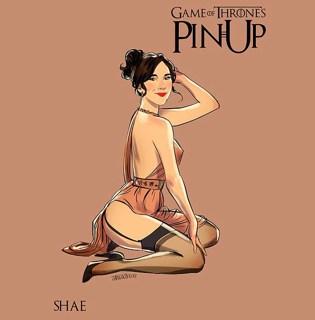 Героини «Игры престолов» в соблазнительных пинап-образах Андрей Тарусов, Игра престолов пинап, героини игры престолов пинап