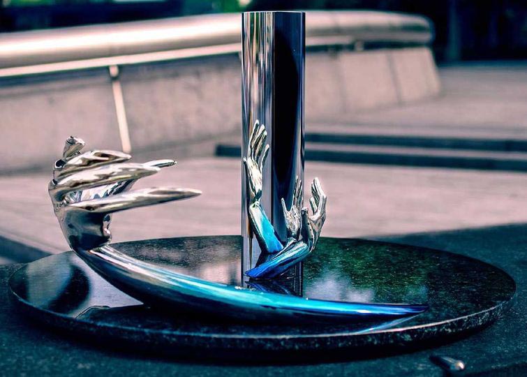 анаморфные скульптуры,Джотни Гурвиц, Jonty Hurwitz