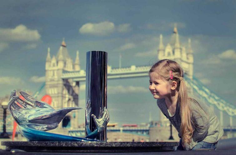 анаморфные скульптуры,Джотни Гурвиц, Jonty Hurwitz