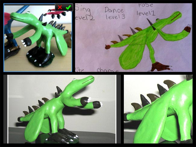 детские каракули в реальные статуэтки, детские рисунки в фигурки