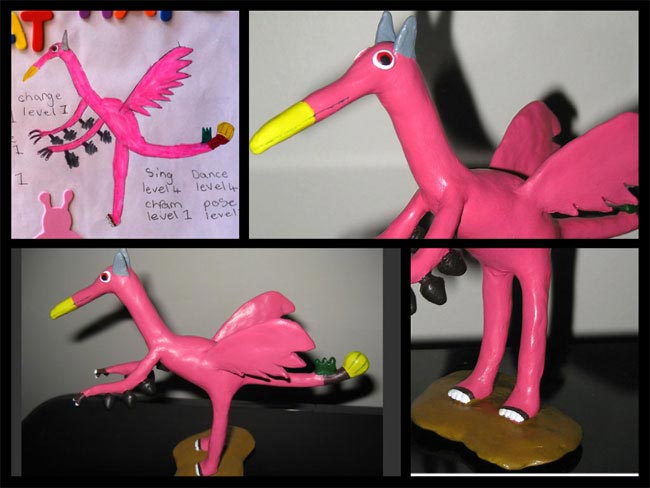 детские каракули в реальные статуэтки, детские рисунки в фигурки