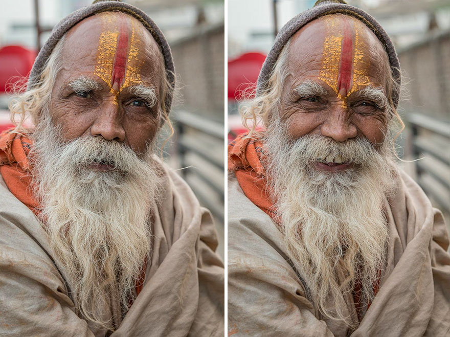 Фотограф попросил жителей Индии улыбнуться, улыбки незнакомцев