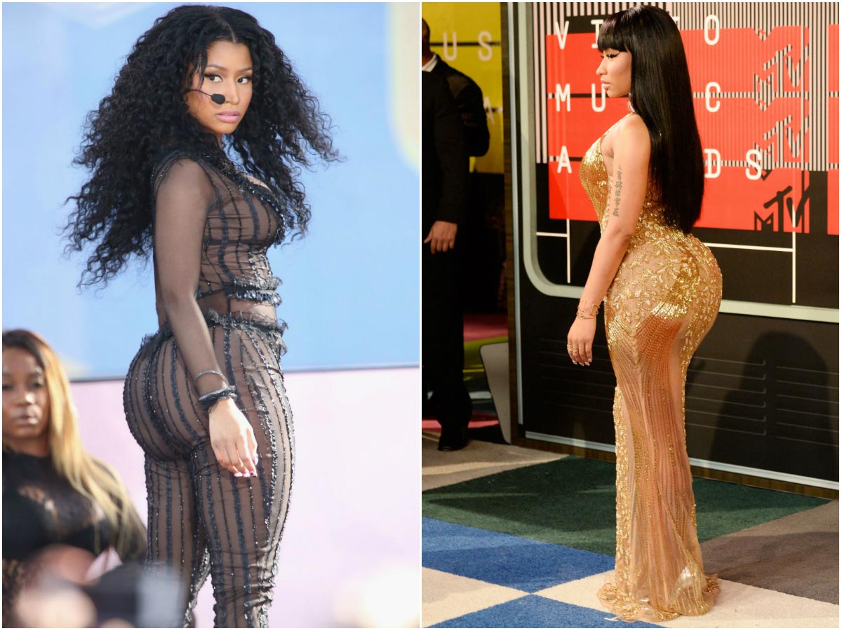 звёзды с большими ягодицами, силиконовые ягодицы звёзд