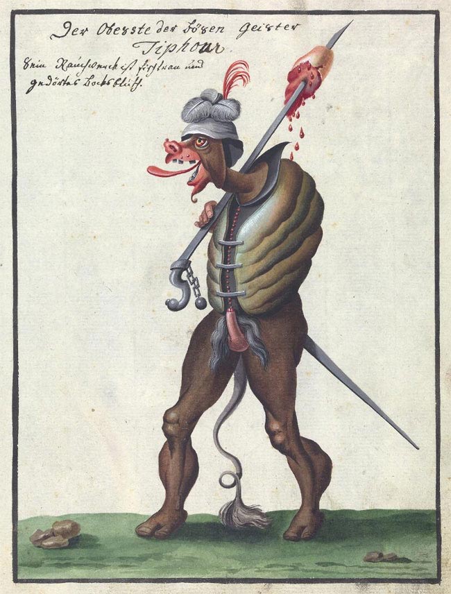 Дьявол и его слуги: демонические иллюстрации оккультной книги 18 века Дьявол и его слуги, иллюстрации оккультной книги