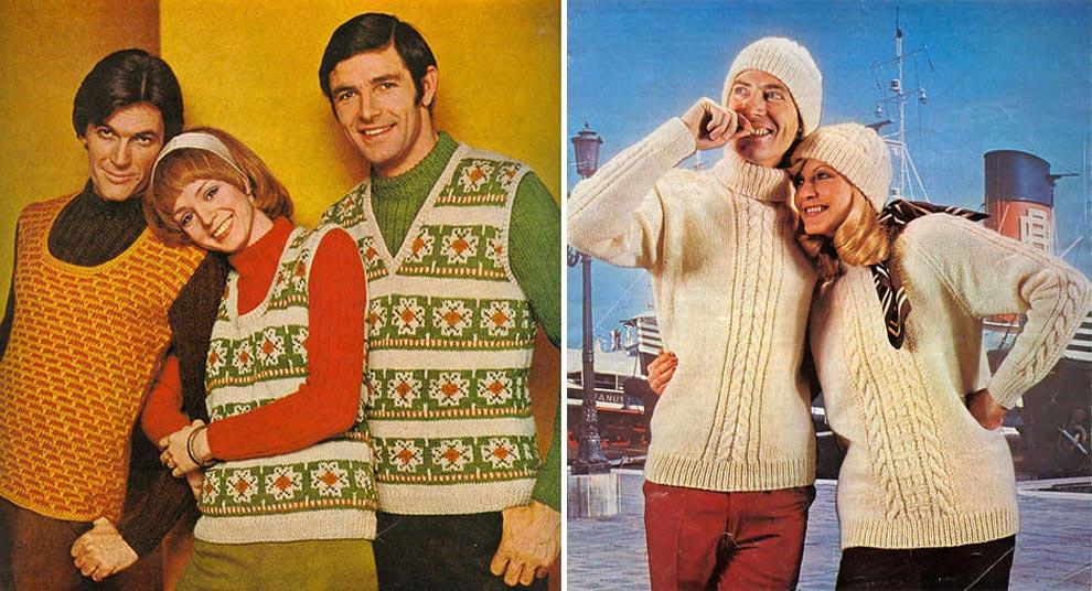 Нелепые наряды из каталогов одежды, Нелепые наряды 60-80-х годов, Нелепые наряды предлагалось носить парами