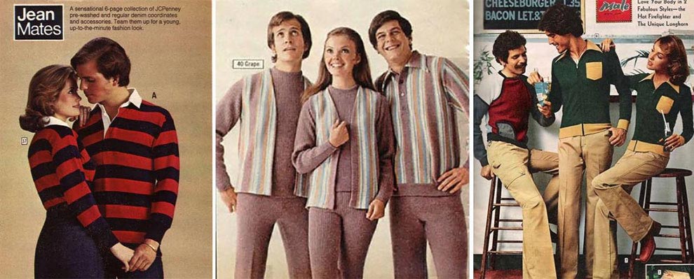 Нелепые наряды из каталогов одежды, Нелепые наряды 60-80-х годов, Нелепые наряды предлагалось носить парами