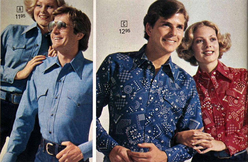 Нелепые наряды из каталогов одежды, Нелепые наряды 60-80-х годов, Нелепые наряды предлагалось носить парами