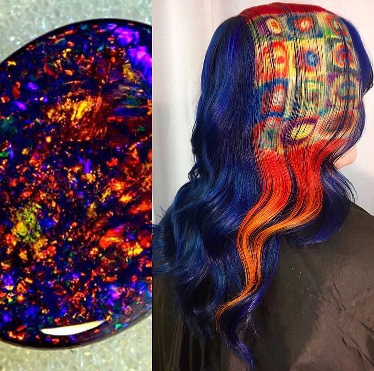 Как покрасить волосы в цвета космоса