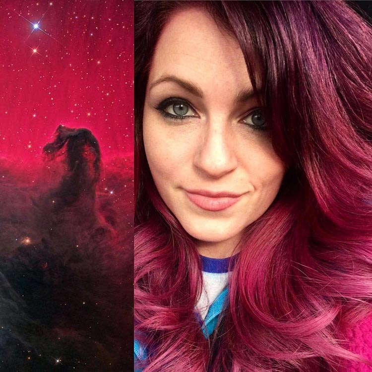 Урсула Гофф, Ursula Goff, красит волосы в стиле фотографий из интернета, красит волосы произведения искусства