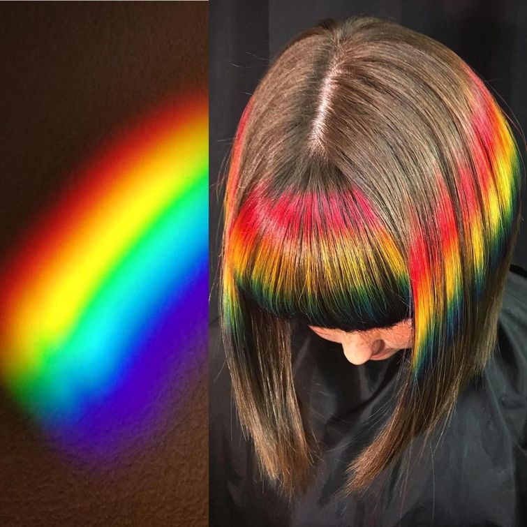 Урсула Гофф, Ursula Goff, красит волосы в стиле фотографий из интернета, красит волосы произведения искусства